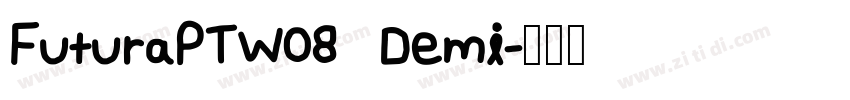 FuturaPTW08 Demi字体转换